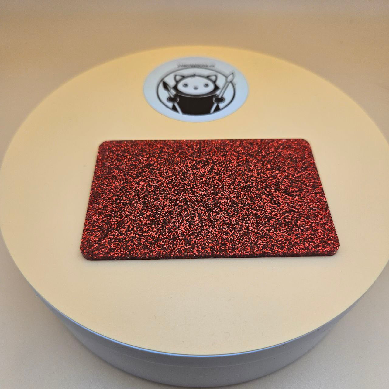 Red Glitter Cast Acrylic Sheets
