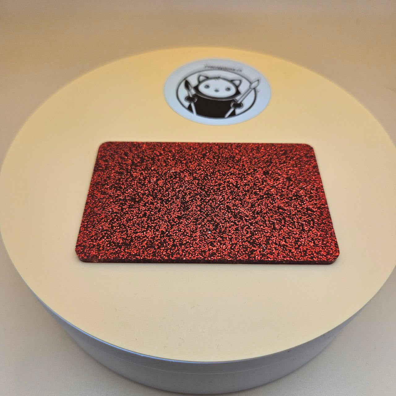 Red Glitter Cast Acrylic Sheets