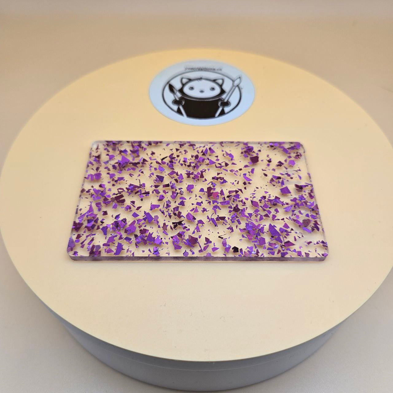 Purple Foil Glitter Cast Acrylic Sheets