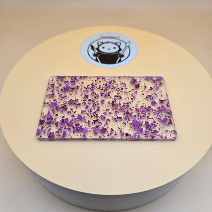 Purple Foil Glitter Cast Acrylic Sheets