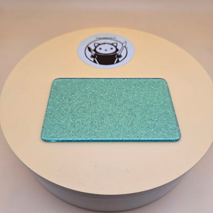 Blue Glitter Translucent Cast Acrylic Sheets