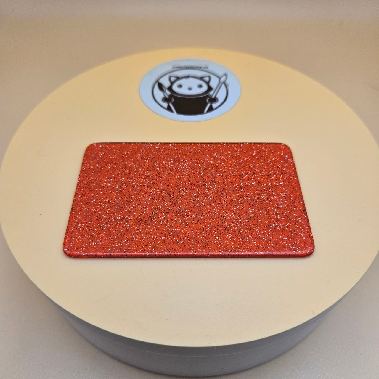 Red Glitter Translucent Cast Acrylic Sheets