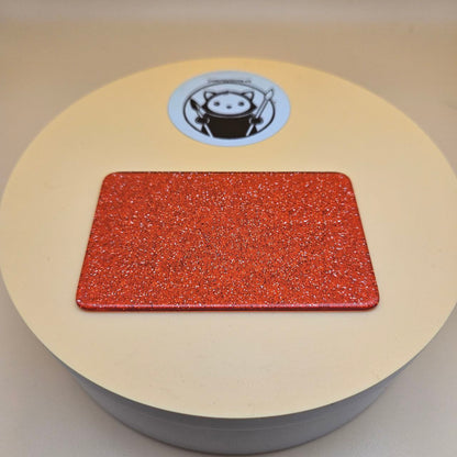 Red Glitter Translucent Cast Acrylic Sheets