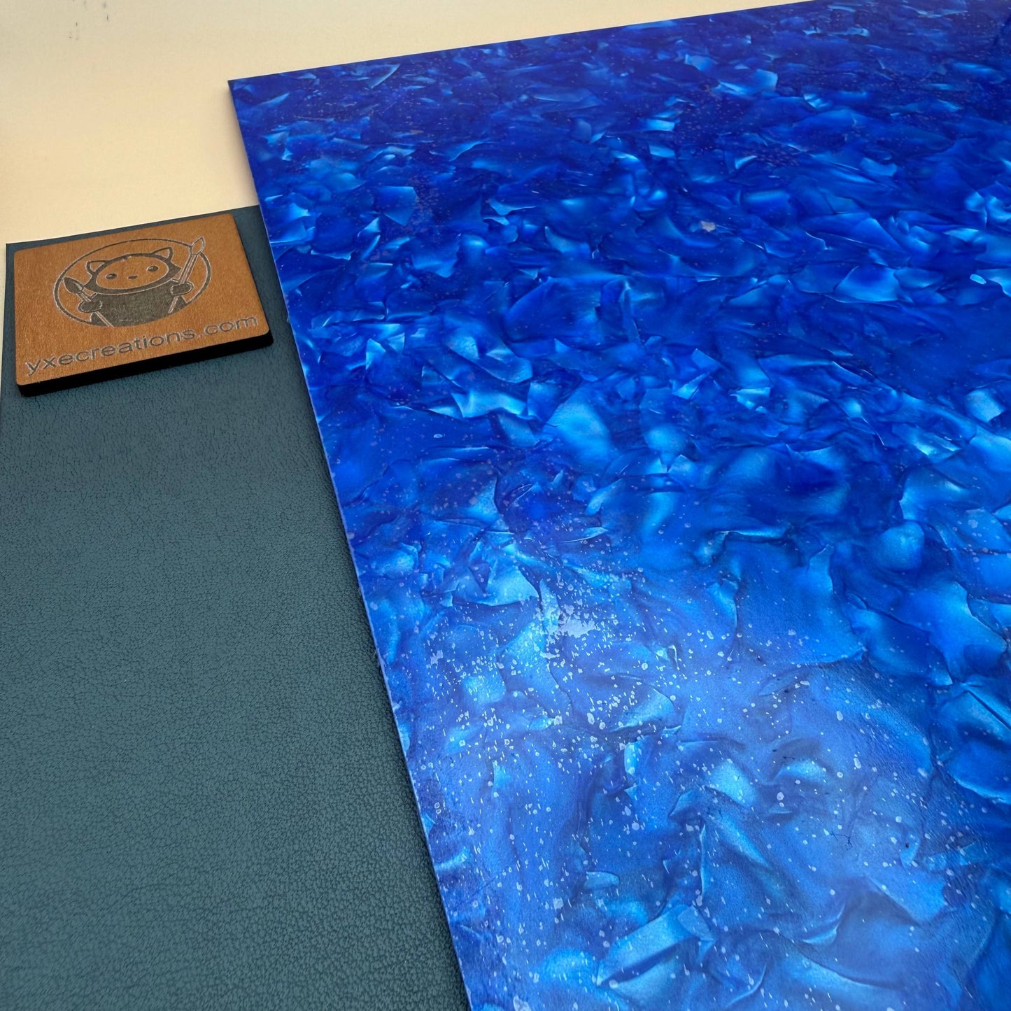 Designer Acrylic - Crystal Pearl Acrylic - Blue