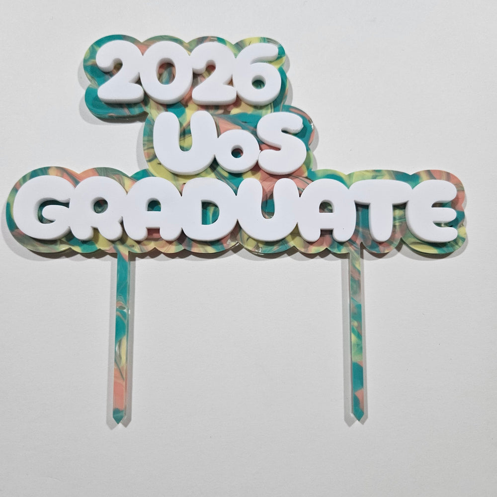Layered Cake Topper - Two Stakes