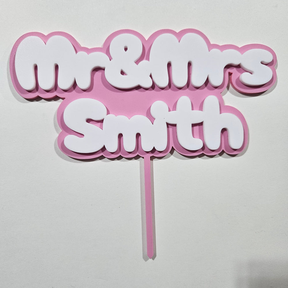 Layered Cake Topper - Single Stake