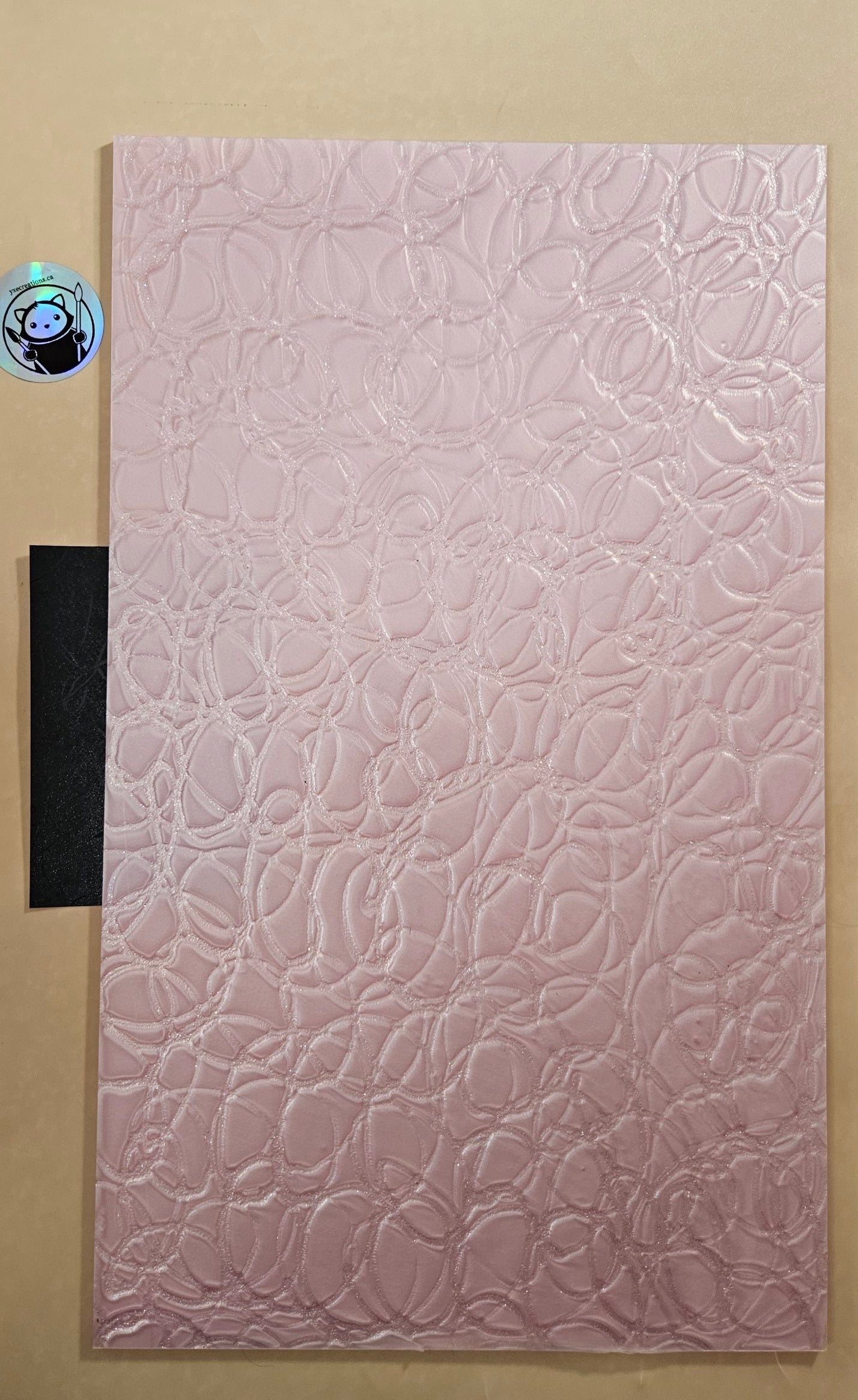 Designer Acrylic Sheet - Pixie Trails - Fairy Pink (4mm)