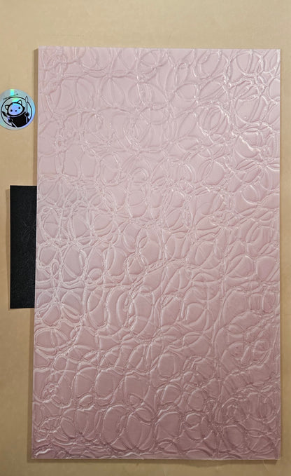 Designer Acrylic Sheet - Pixie Trails - Fairy Pink (4mm)