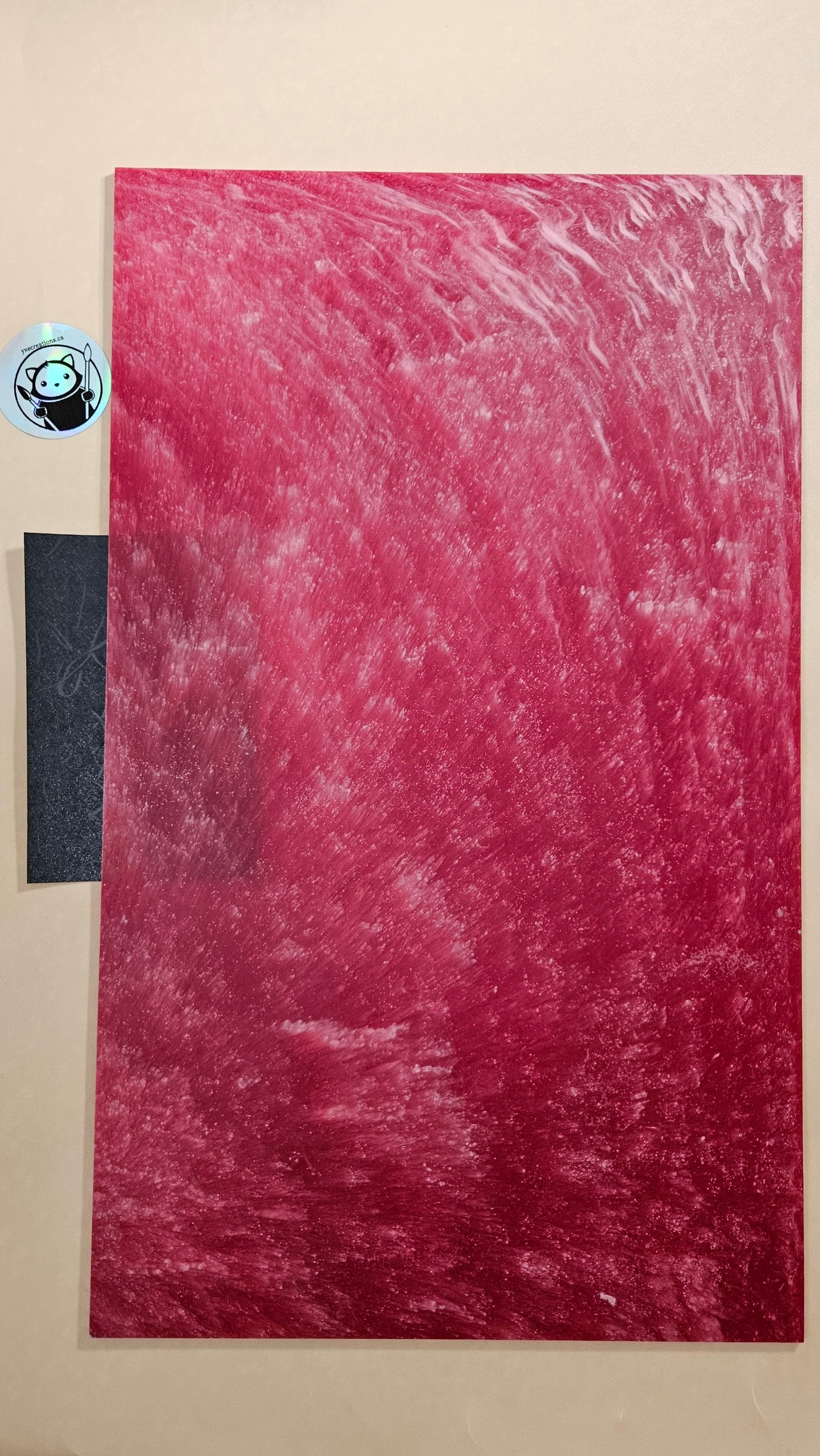 Designer Acrylic Sheet - Stardust - Red