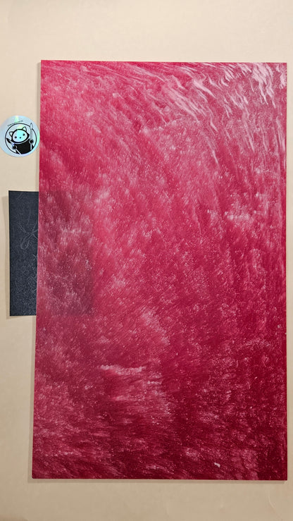 Designer Acrylic Sheet - Stardust - Red