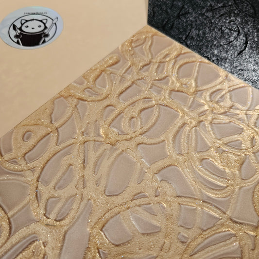 Designer Acrylic Sheet - Pixie Trails - Fawn Beige (4mm)