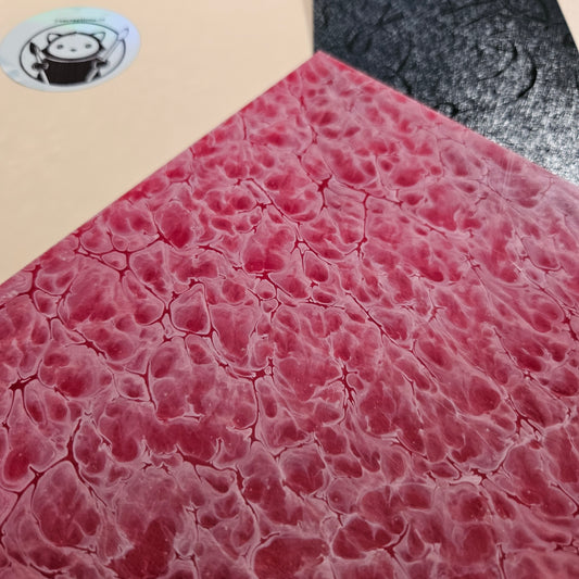 Designer Acrylic Sheet - Stardust - Red