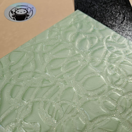 Designer Acrylic Sheet - Pixie Trails - Meadow Green