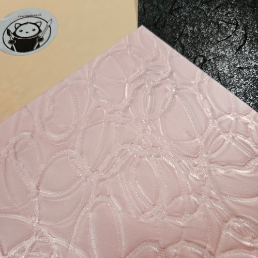 Designer Acrylic Sheet - Pixie Trails - Fairy Pink (4mm)