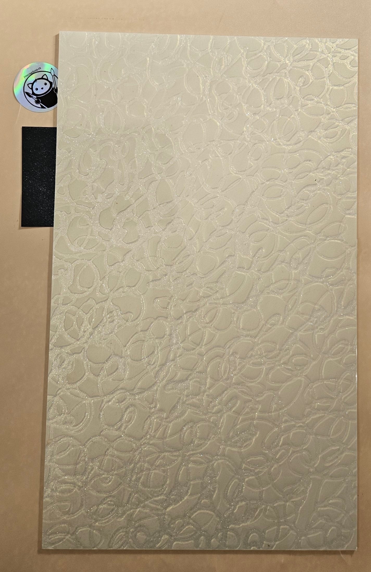 Designer Acrylic Sheet - Pixie Trails - Stardust Creamy