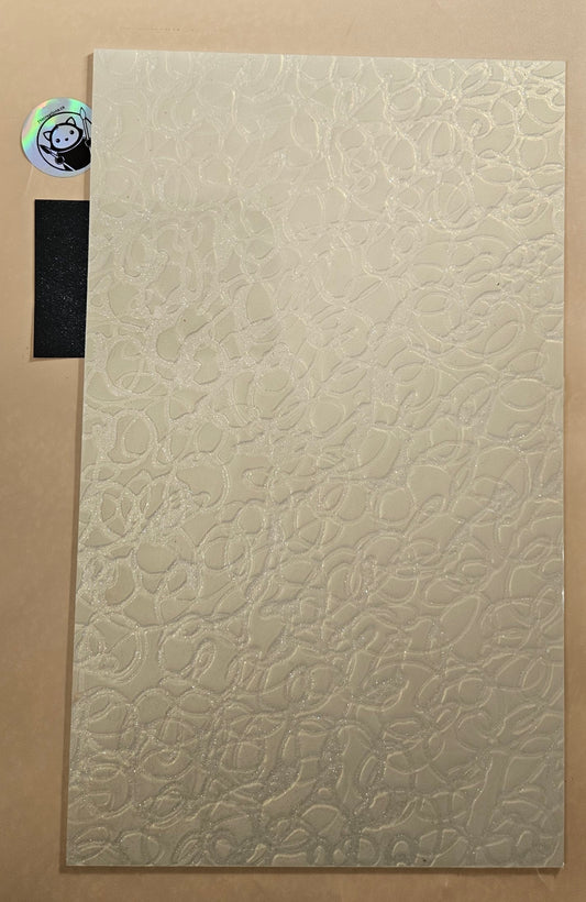 Designer Acrylic Sheet - Pixie Trails - Stardust Creamy