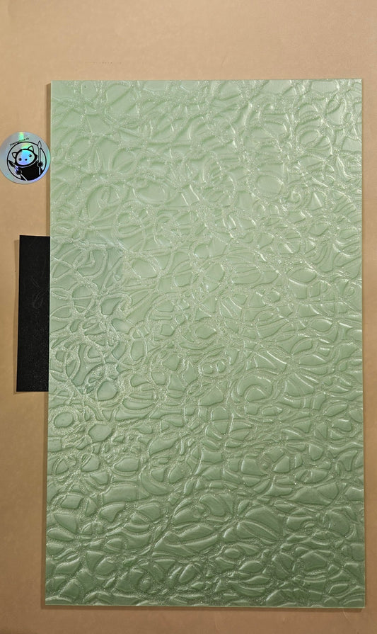 Designer Acrylic Sheet - Pixie Trails - Meadow Green