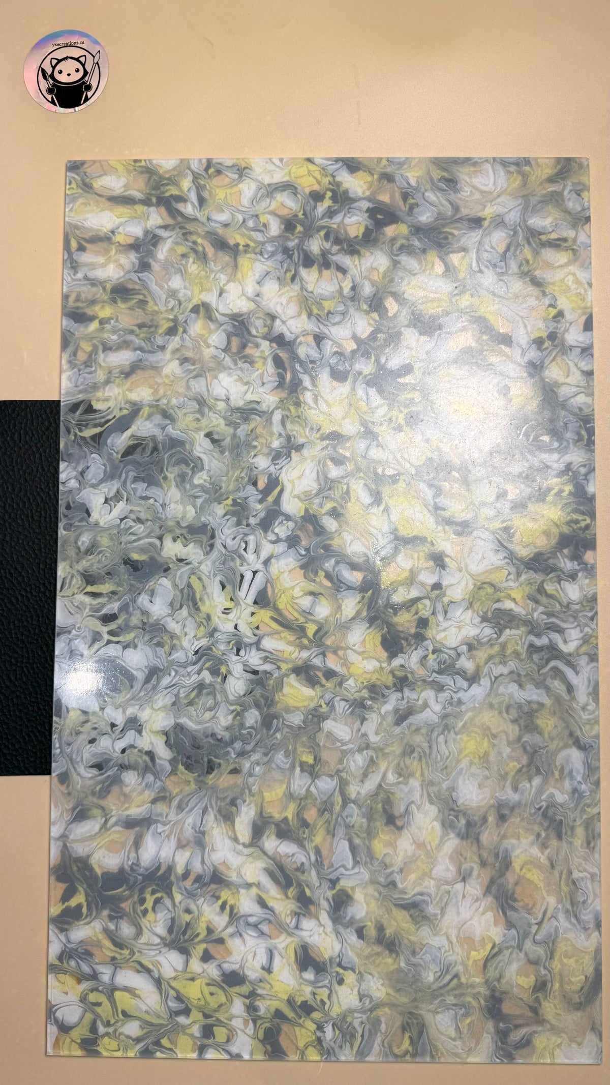 Designer Acrylic - Champagne Marble Tides