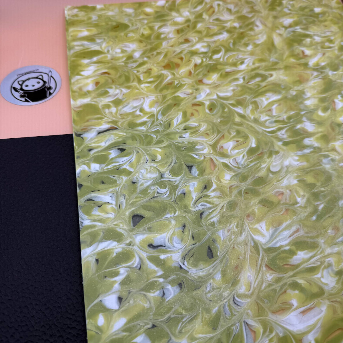 Designer Acrylic - Salad Green Tides