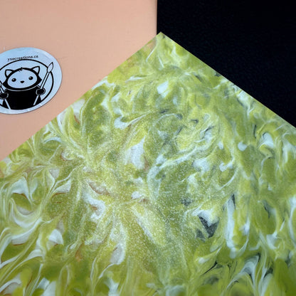 Designer Acrylic - Salad Green Tides