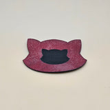 Red / Engraves Black - Denim Texture - Leatherette Sheet - PU Material