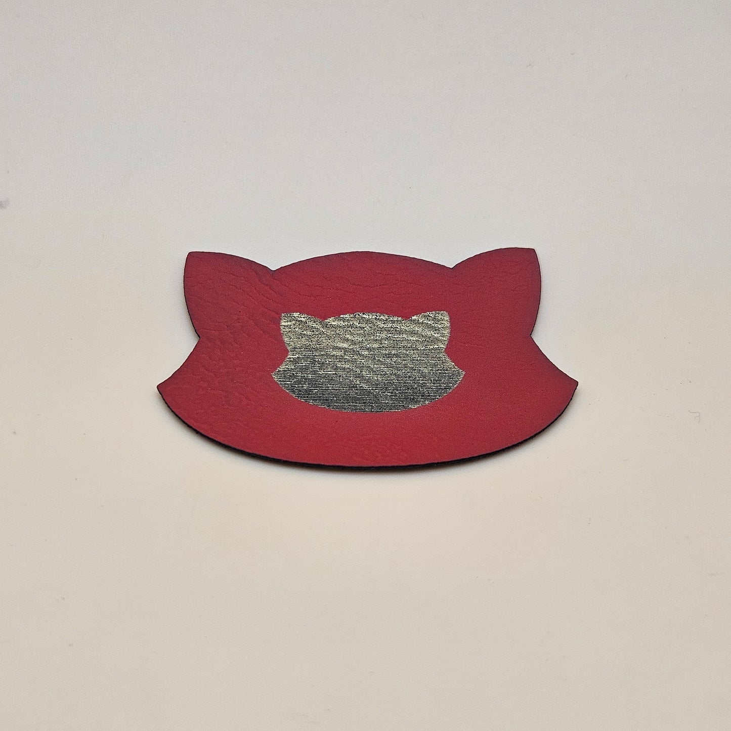 Red - Engraves Gold - Leatherette Sheet – PU Material