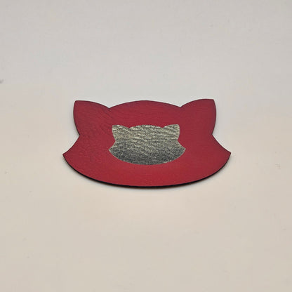 Red - Engraves Gold - Leatherette Sheet – PU Material