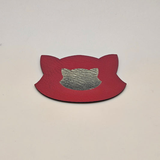 Red - Engraves Gold - Leatherette Sheet – PU Material