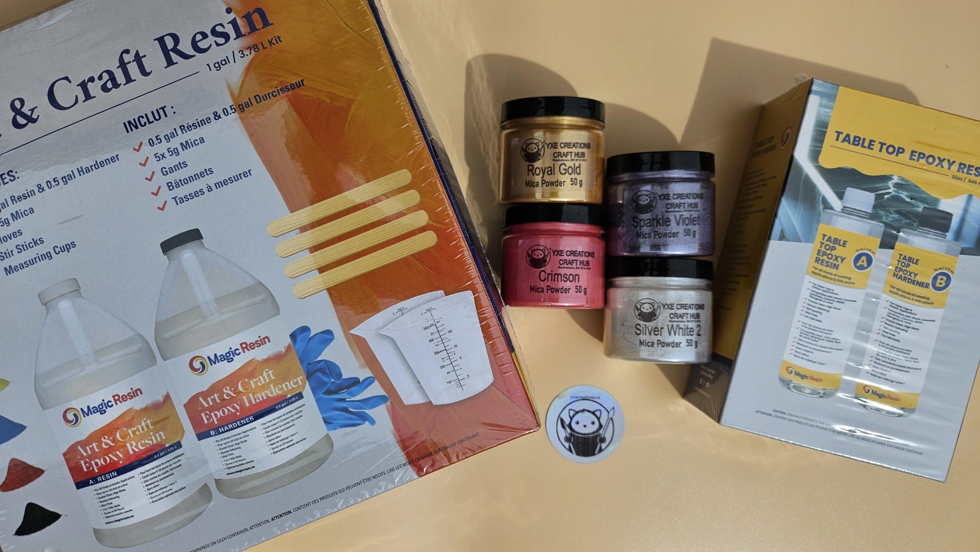 Resin and Pigments