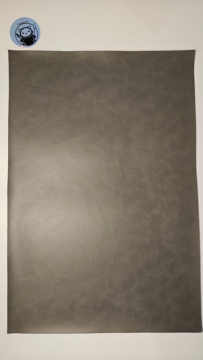 Light Grey - Engraves Black - Glossy Leatherette Sheet – PU Material