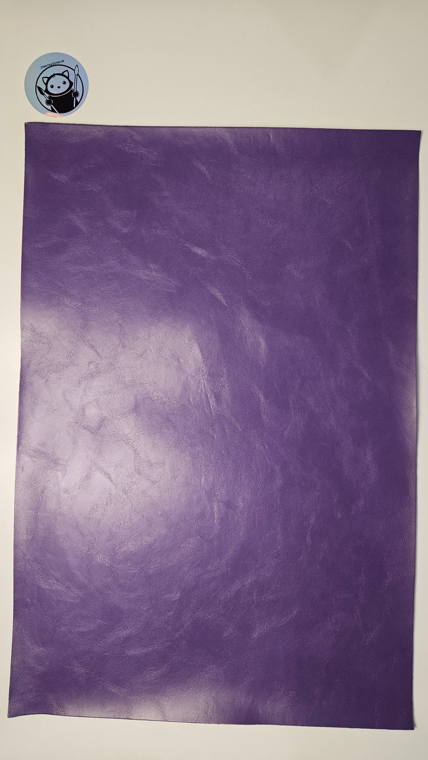 Purple - Engraves Black - Glossy Leatherette Sheet – PU Material