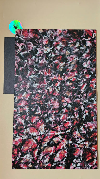Designer Acrylic - Red and Black Tides