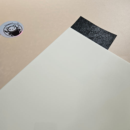 Dual-Finish Acrylic Sheet - Eggshell White