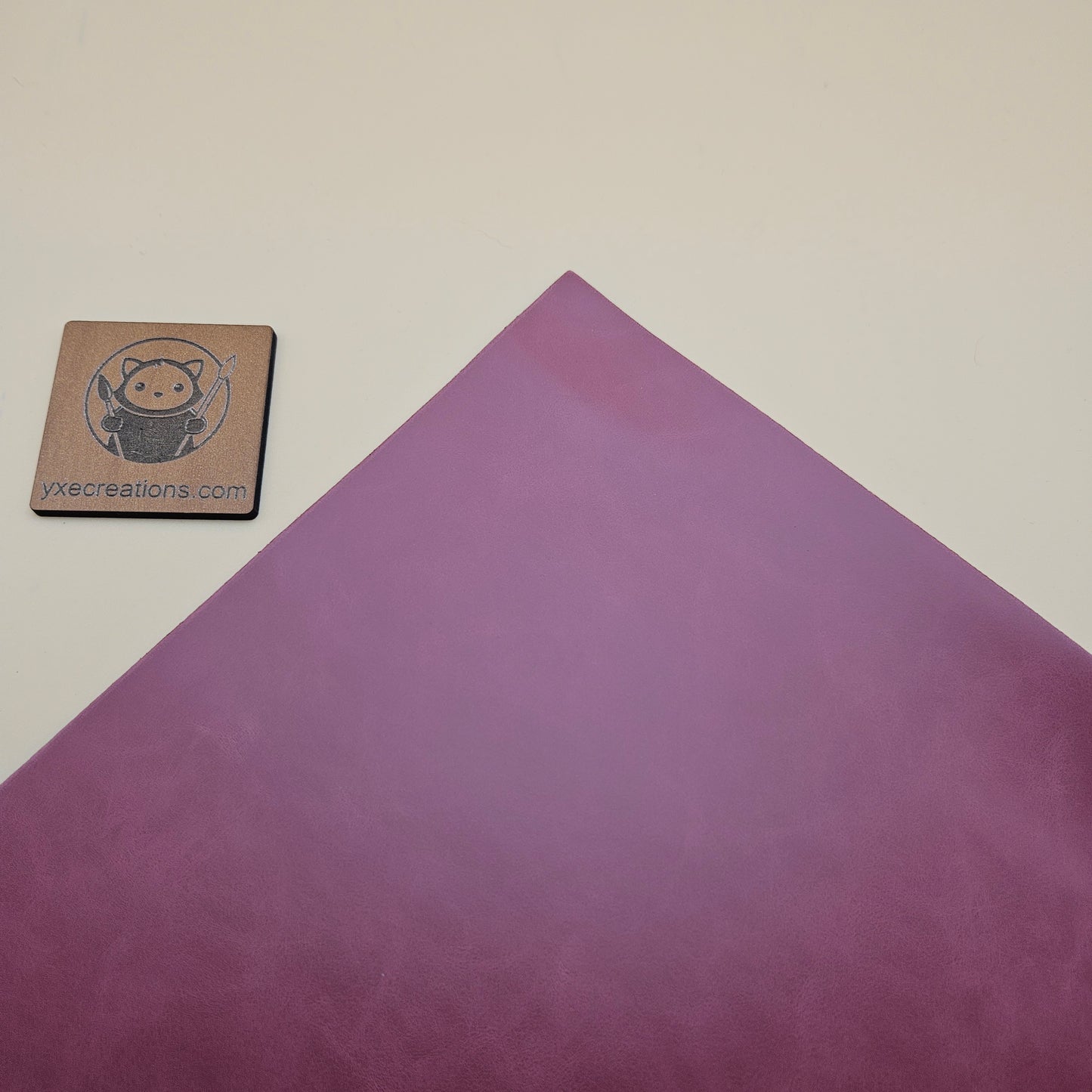 Dark Pink - Engraves Black - Glossy Leatherette Sheet – PU Material