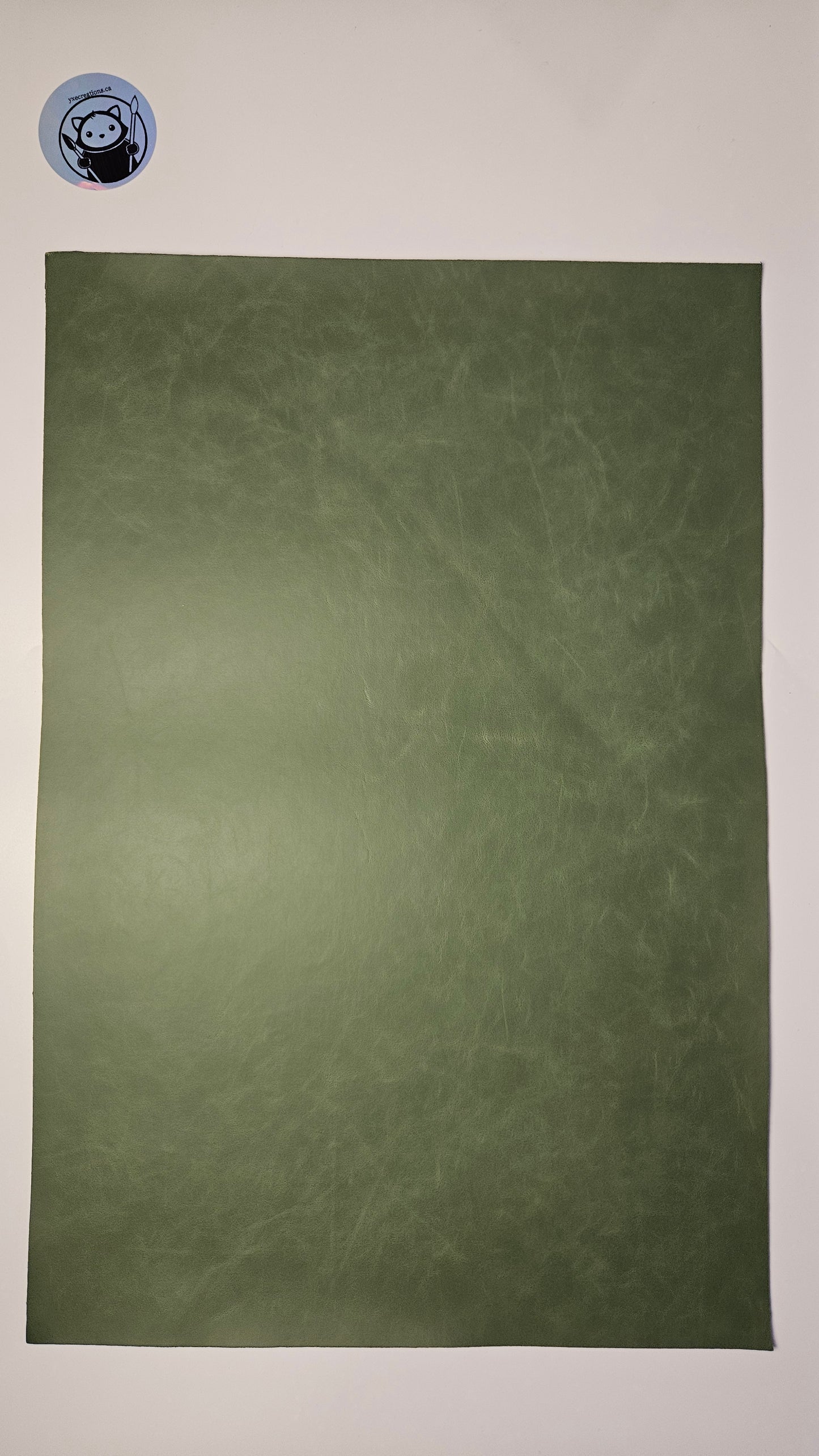 Dark Green - Engraves Black - Glossy Leatherette Sheet – PU Material