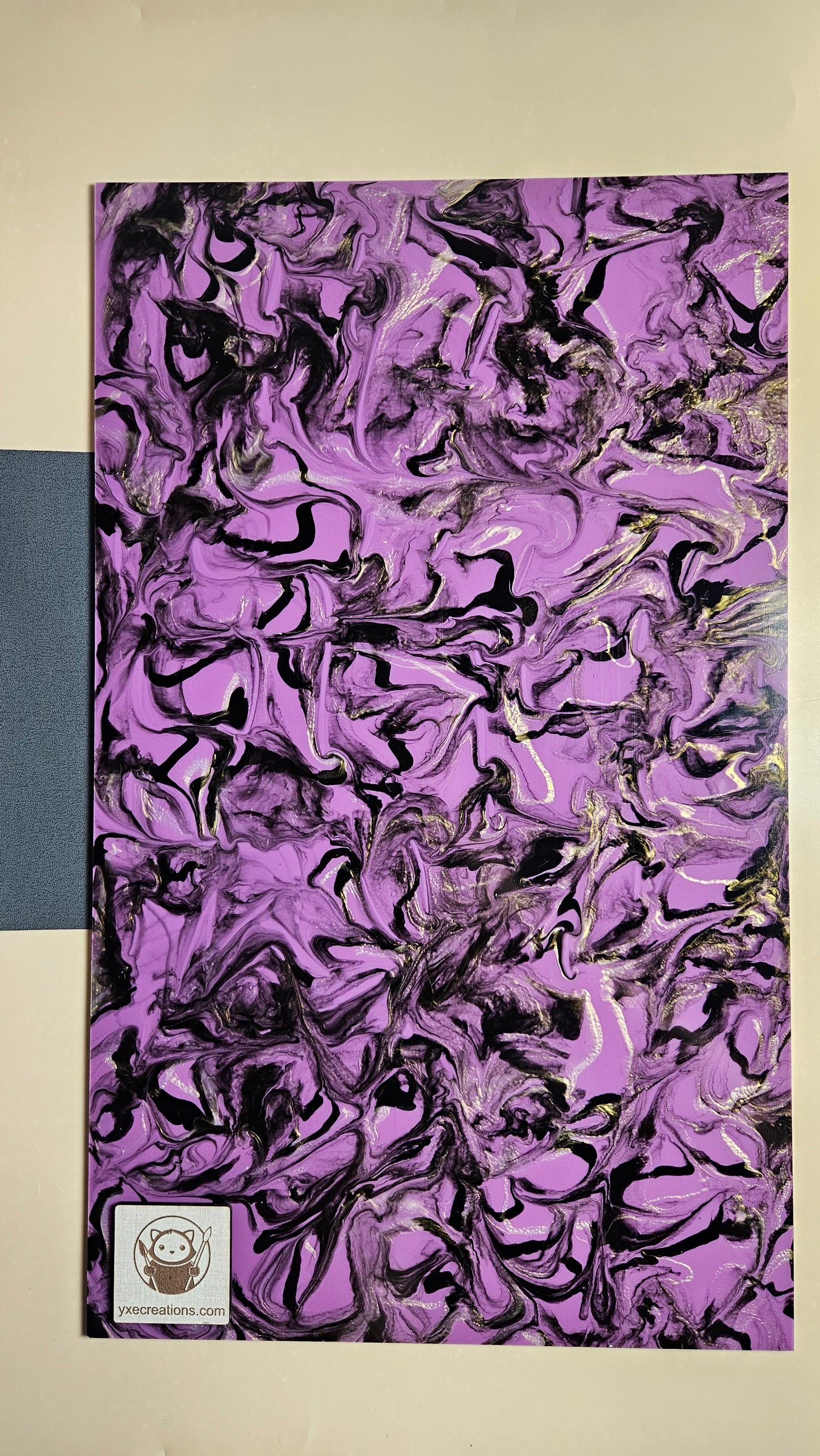 Designer Acrylic - Molten Marble  - Purple