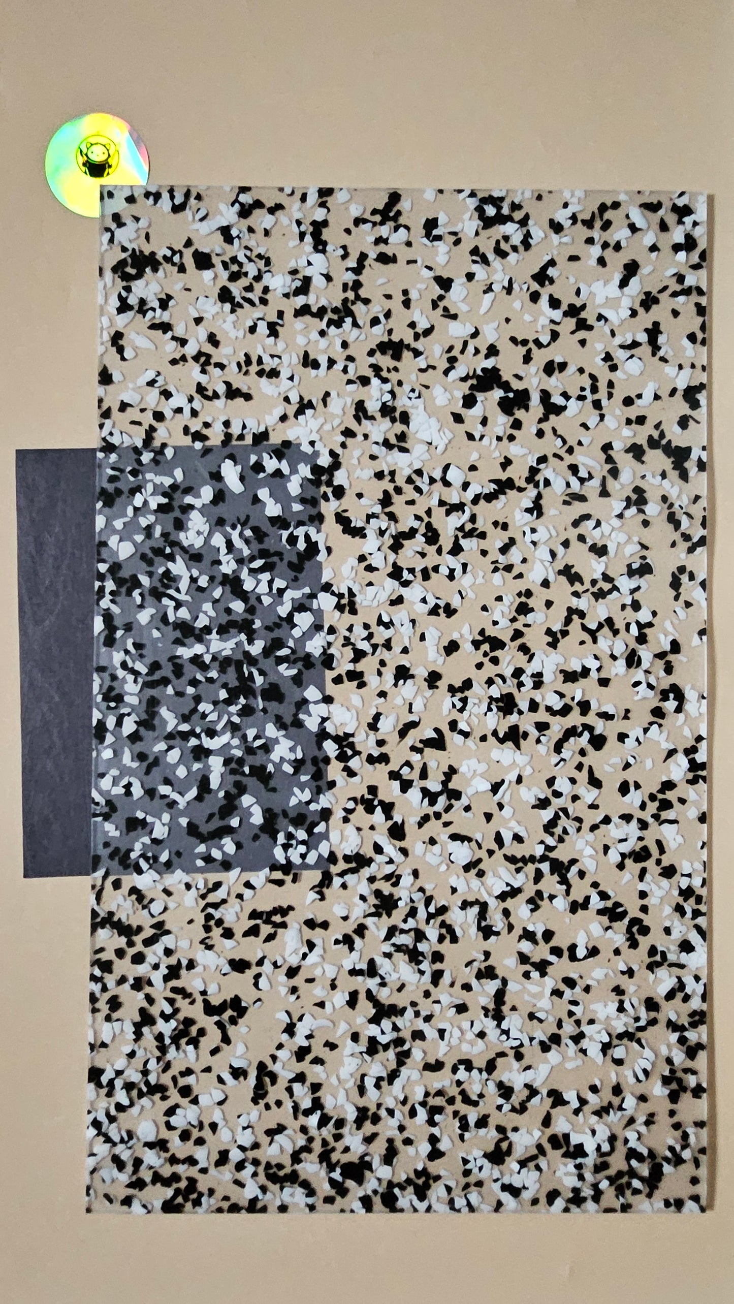 Designer Acrylic Sheet - Black and White Dots