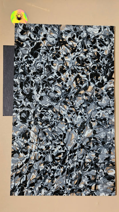 Designer Acrylic - Black and White Tides