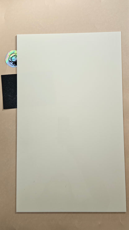 Dual-Finish Acrylic Sheet - Eggshell White