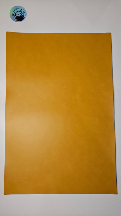 Yellow - Engraves Black - Glossy Leatherette Sheet – PU Material