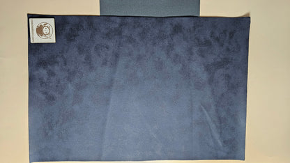 Dark Blue / Engraves Black - Matte Vintage - Leatherette Sheet - PU Material