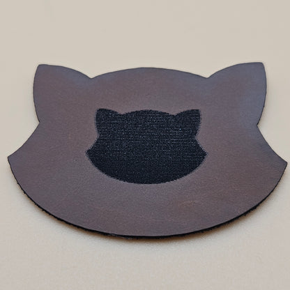 Walnut - Engraves Black - Glossy Leatherette Sheet – PU Material