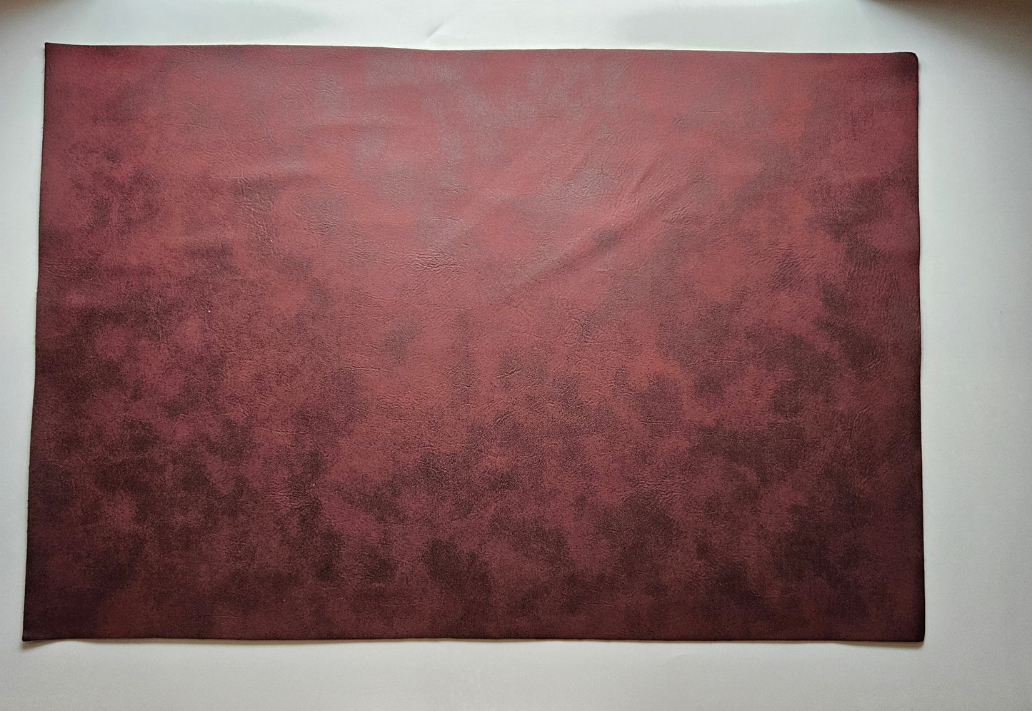 Rose Red / Engraves Black - Matte Vintage - Leatherette Sheet - PU Material (view 3)