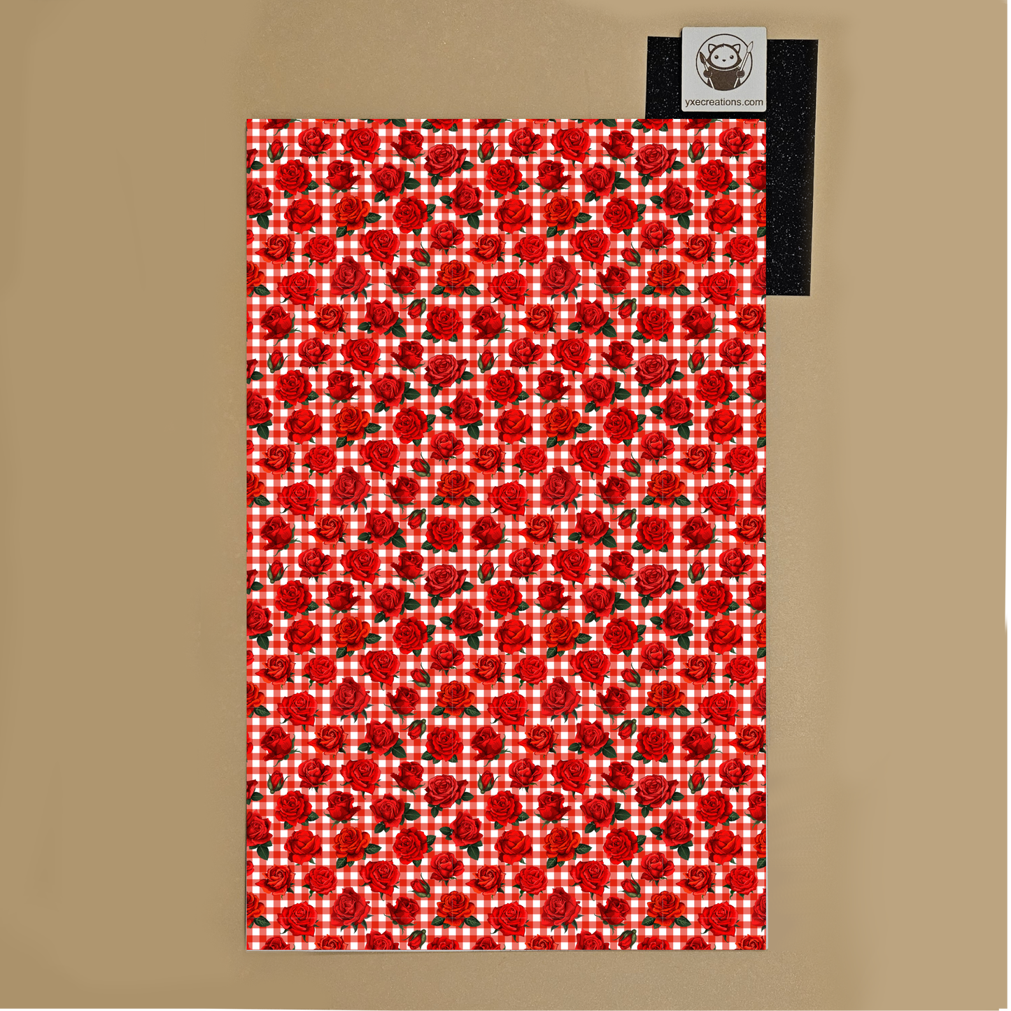 Roses and Plaid - Next Level Sheet (view 4)