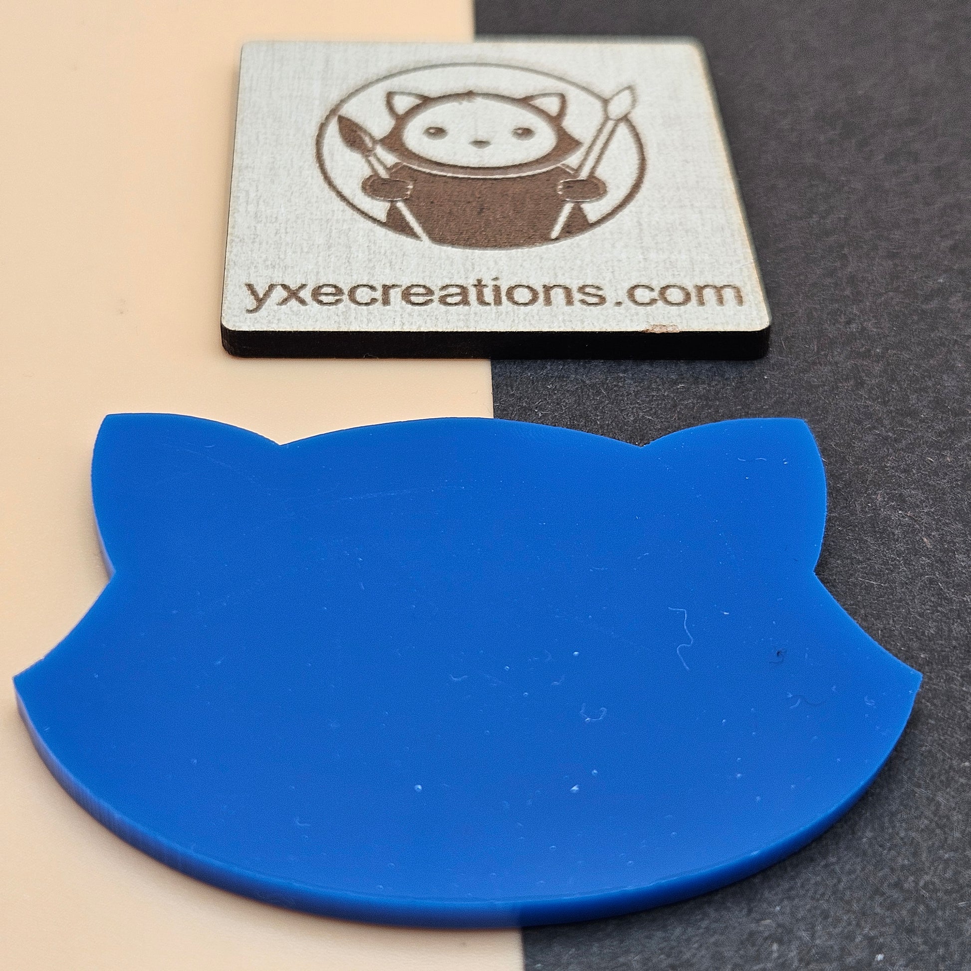 royal blue dual finish acrylic sheet sample