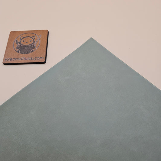 Sage Green - Engraves Black - Glossy Leatherette Sheet – PU Material (view 2)