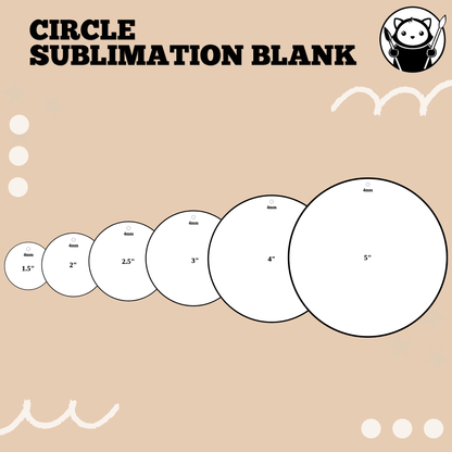 Sublimation Acrylic Blank - Circle (view 2)