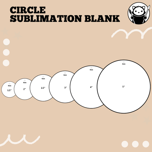 Sublimation Acrylic Blank - Circle (view 2)