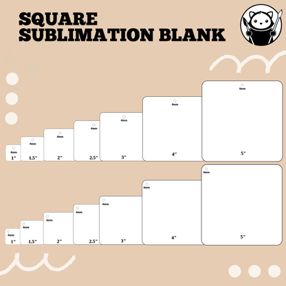Sublimation Acrylic Blank - Square (view 2)