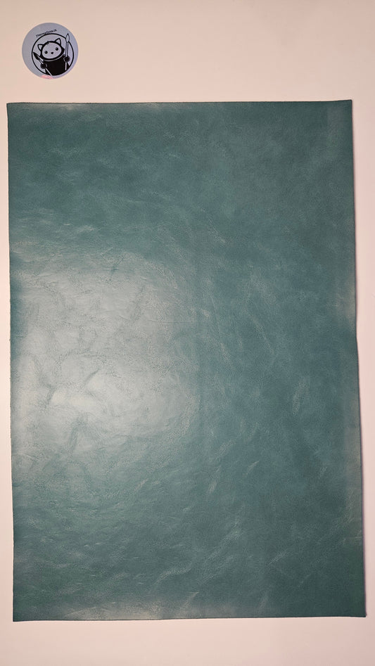 Teal - Engraves Black - Glossy Leatherette Sheet – PU Material (view 2)